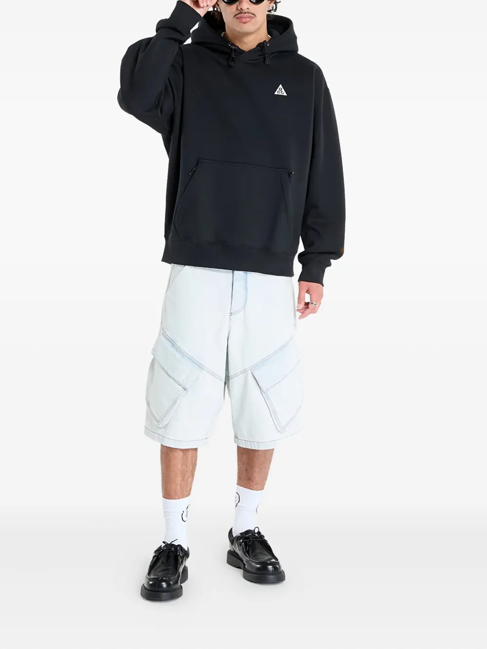 Nike Fleece Hoodie In Black