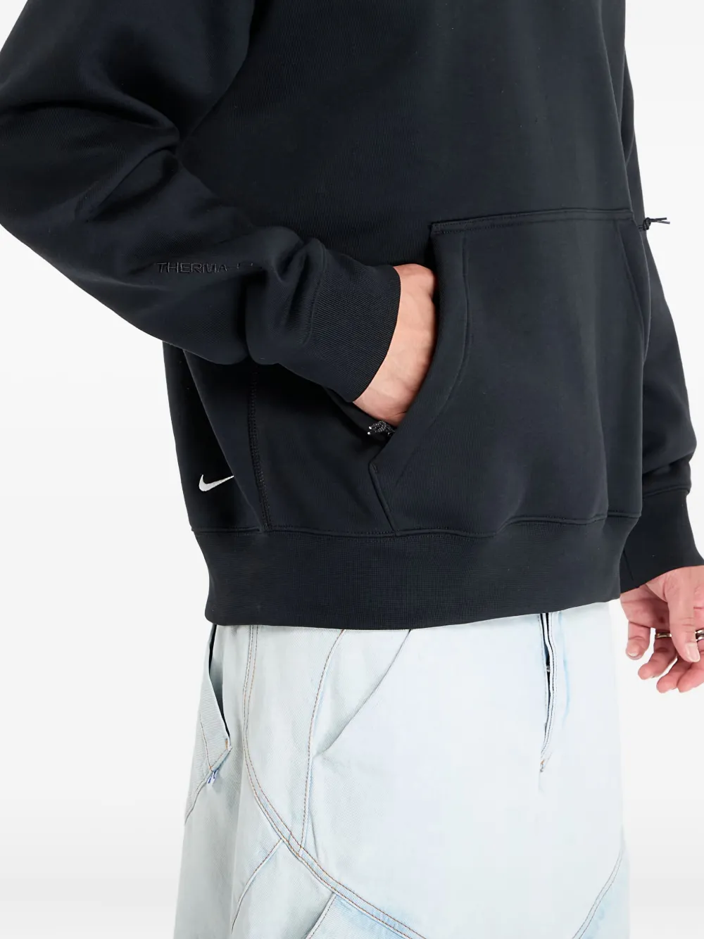 Nike Fleece Hoodie In Black