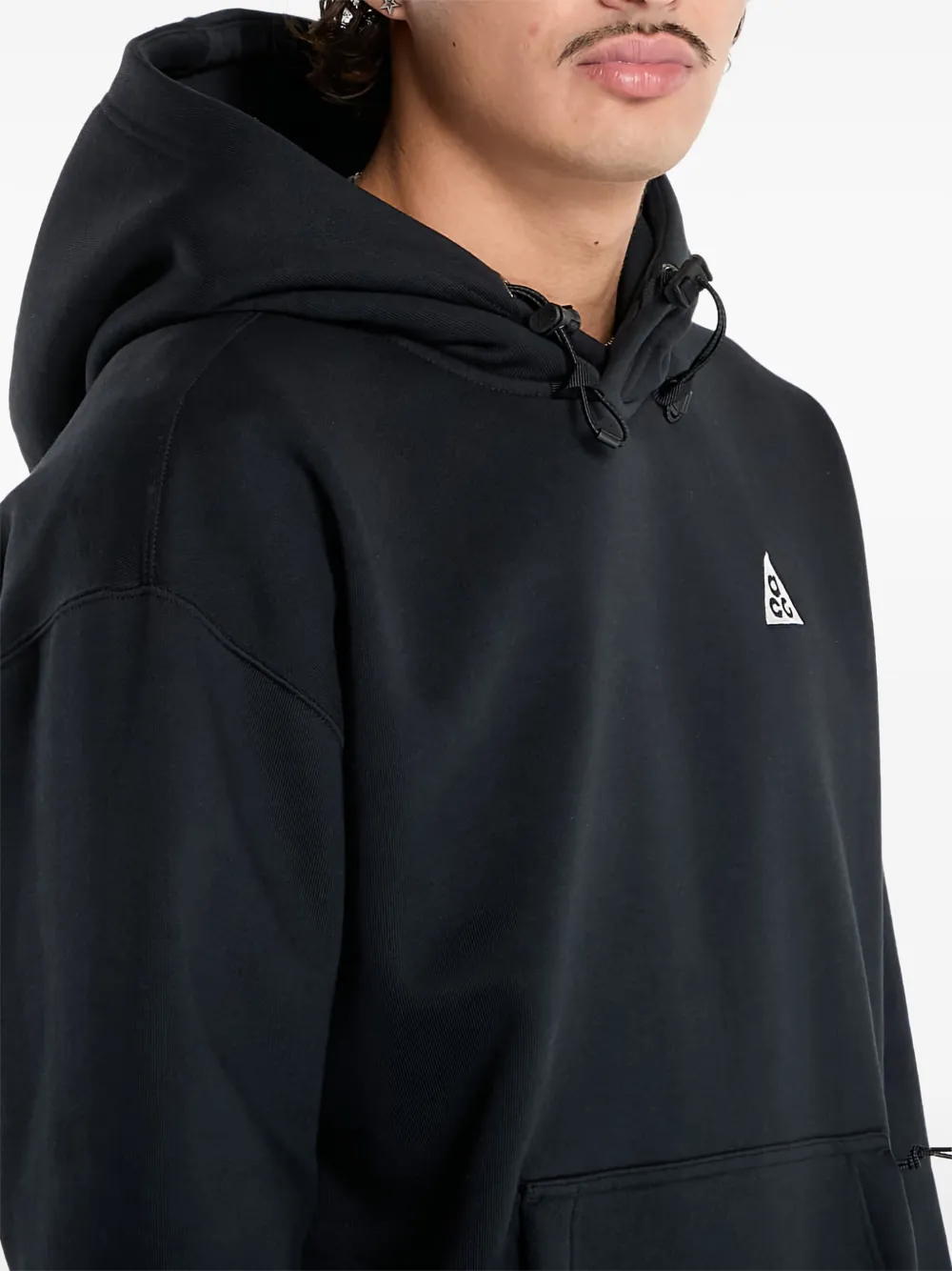 Nike Fleece Hoodie In Black
