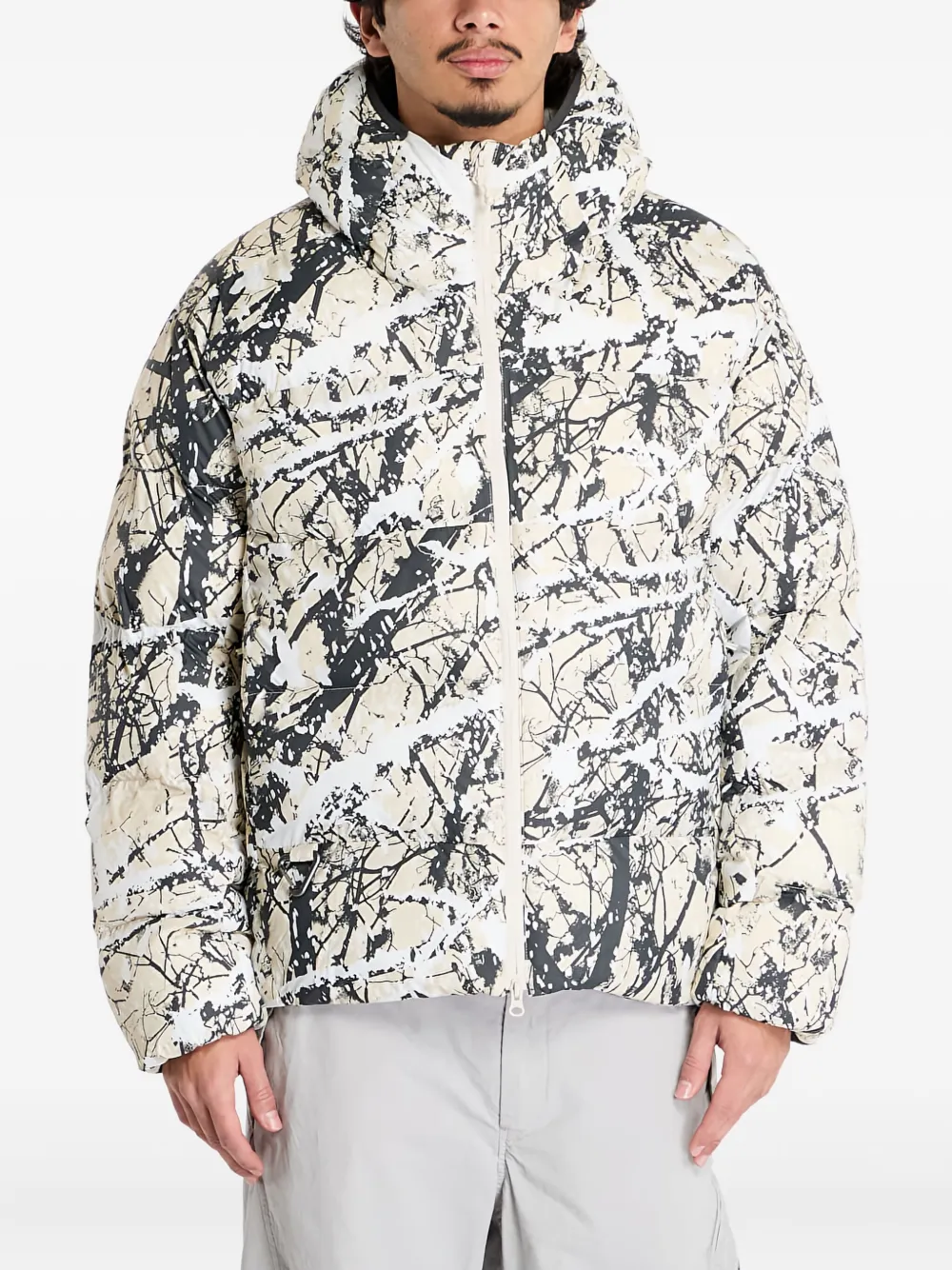 Nike Lunar Lake hooded jacket | White | Image 1