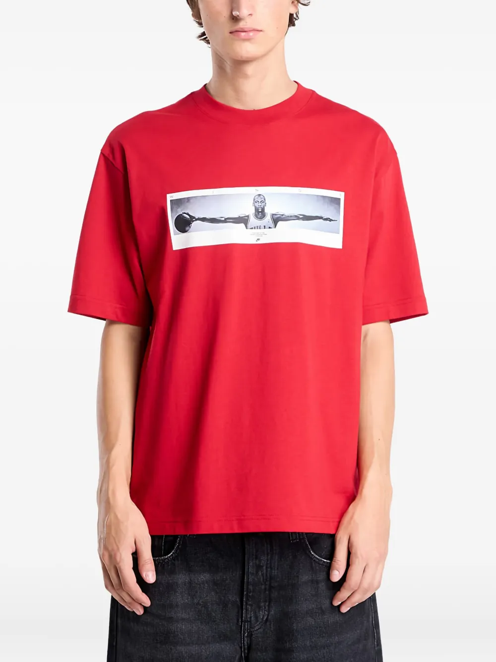 Jordan graphic-print T-shirt | Red | Image 1