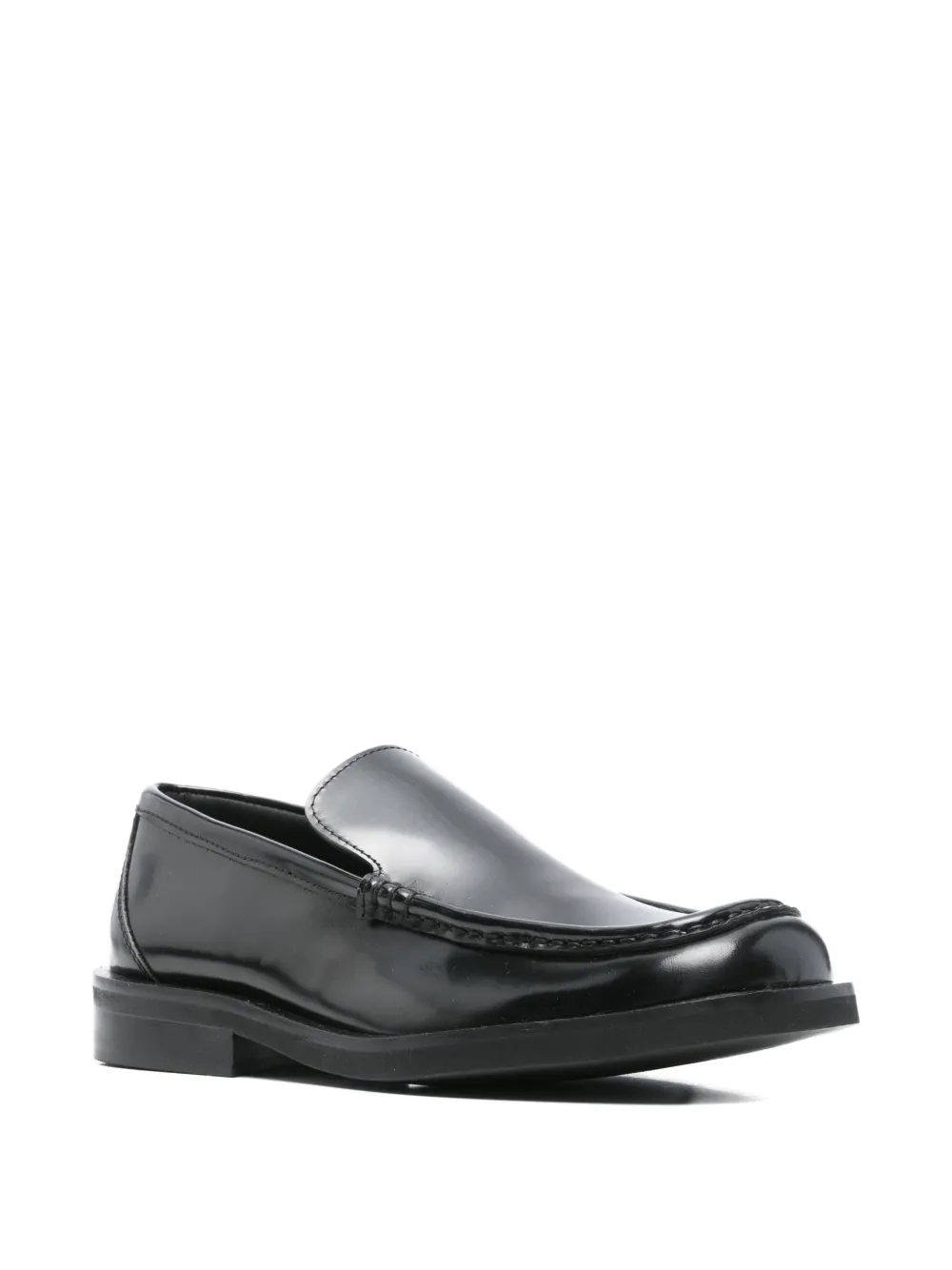POEVE Leren loafers - Zwart