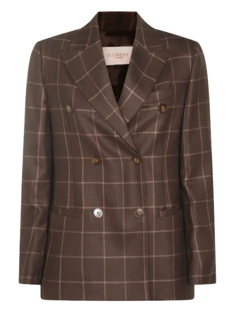 Montedoro checked double-breasted blazer