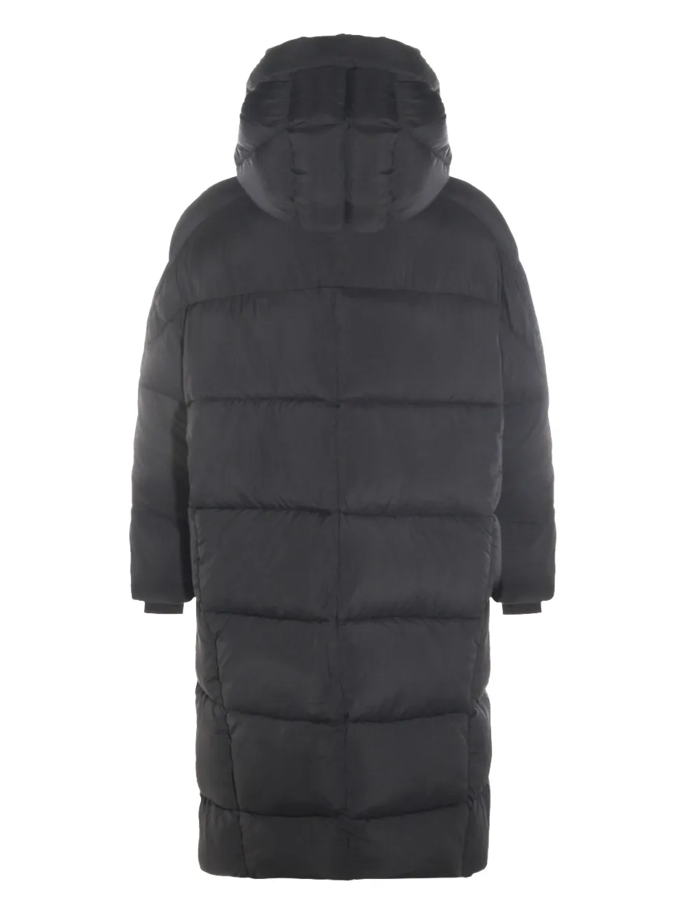 Thom Krom hooded zip-up coat - Zwart