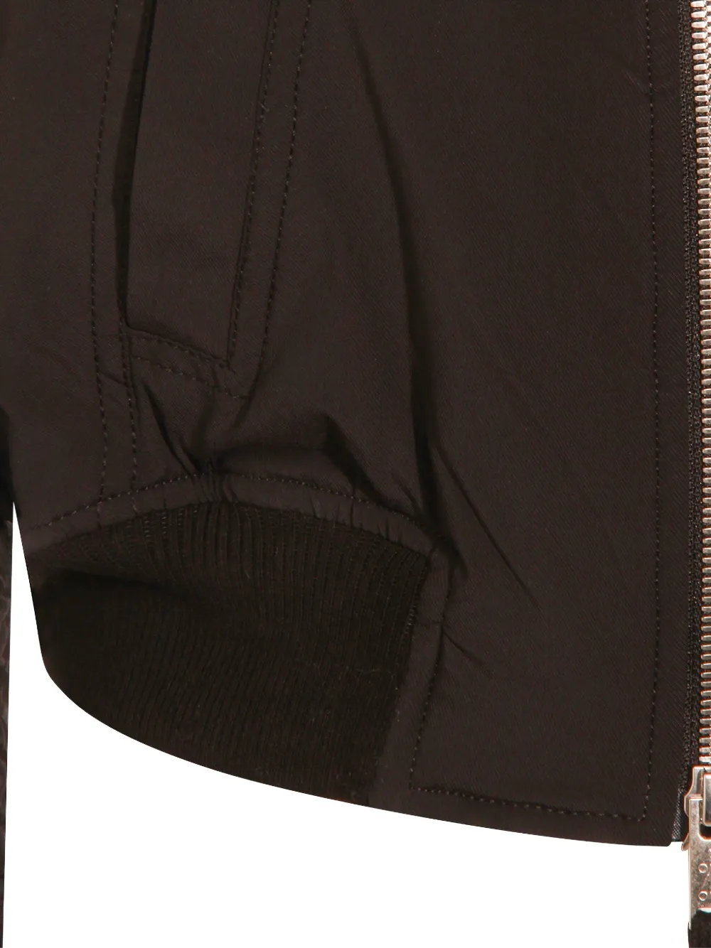 Thom Krom Zip-up Bomber Jacket In Brown