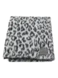 ANINE BING leopard-print scarf - Brown