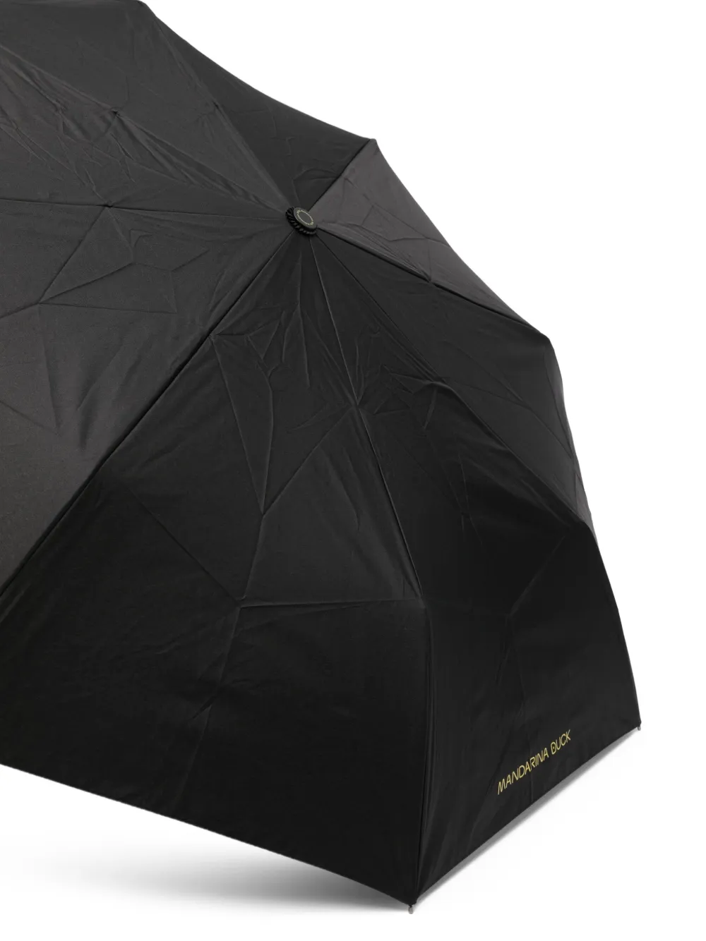 Mandarina Duck Geruite paraplu Zwart