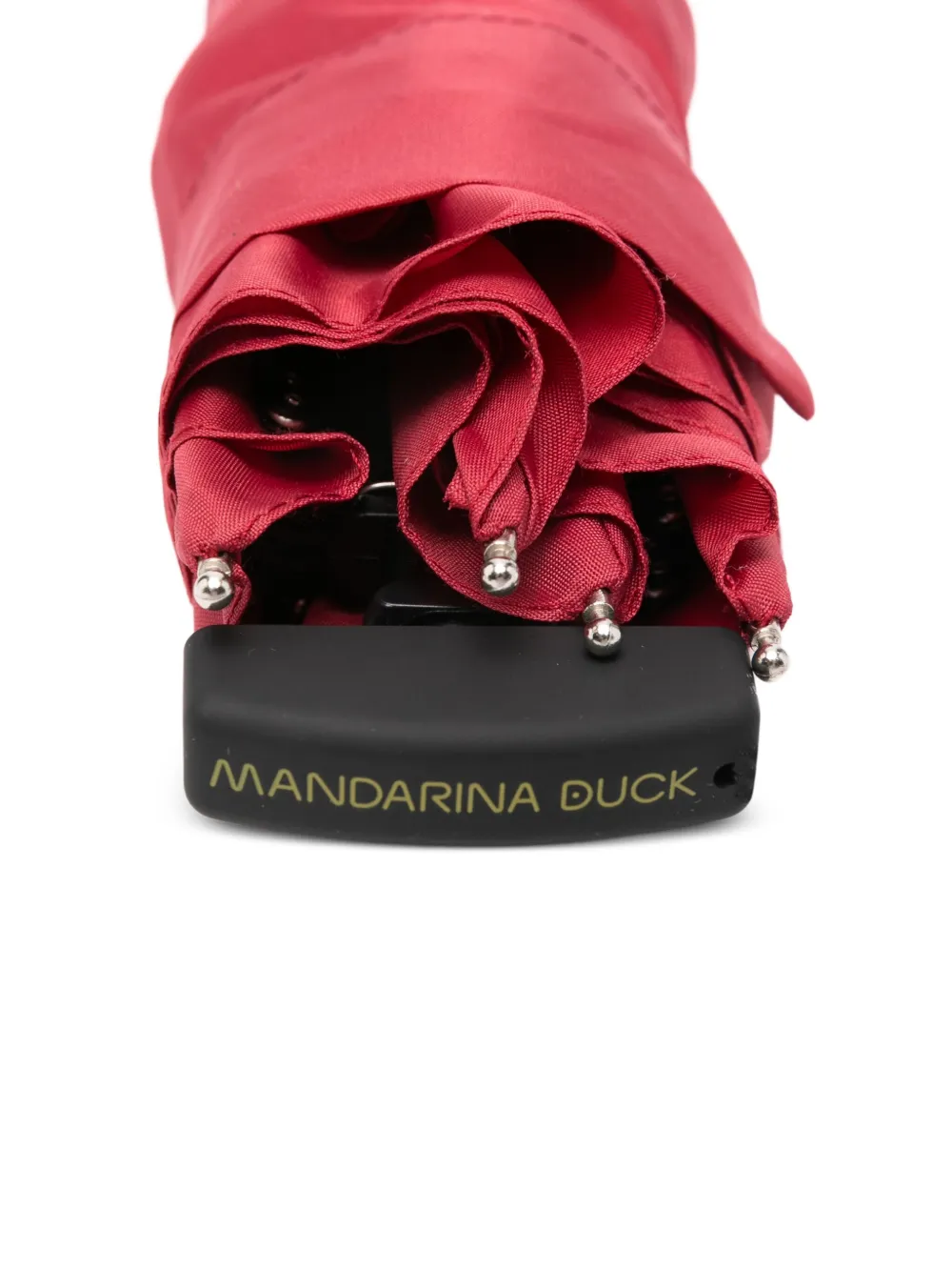 Mandarina Duck logo-patch umbrella - Rood