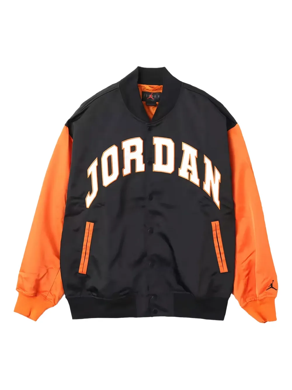 Jordan logo-lettering bomber jacket - Nero