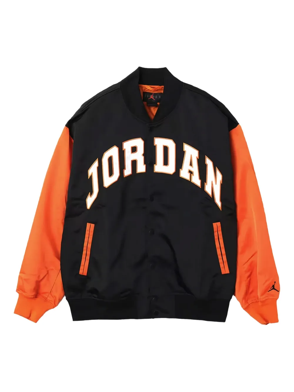 Jordan Logo-lettering Bomber Jacket In Black