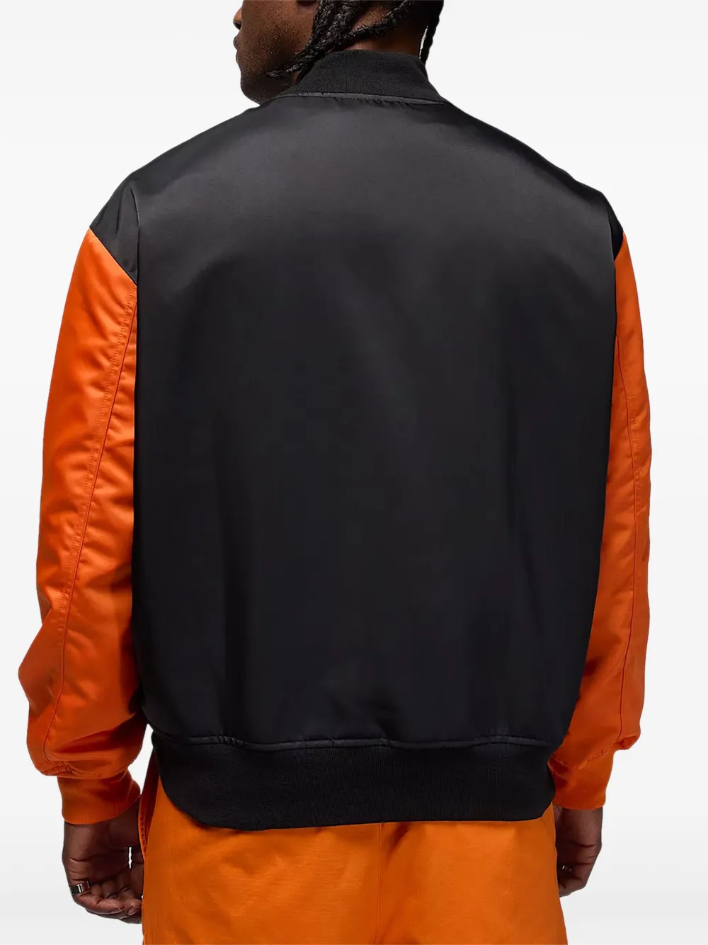 Jordan Logo-lettering Bomber Jacket In Black