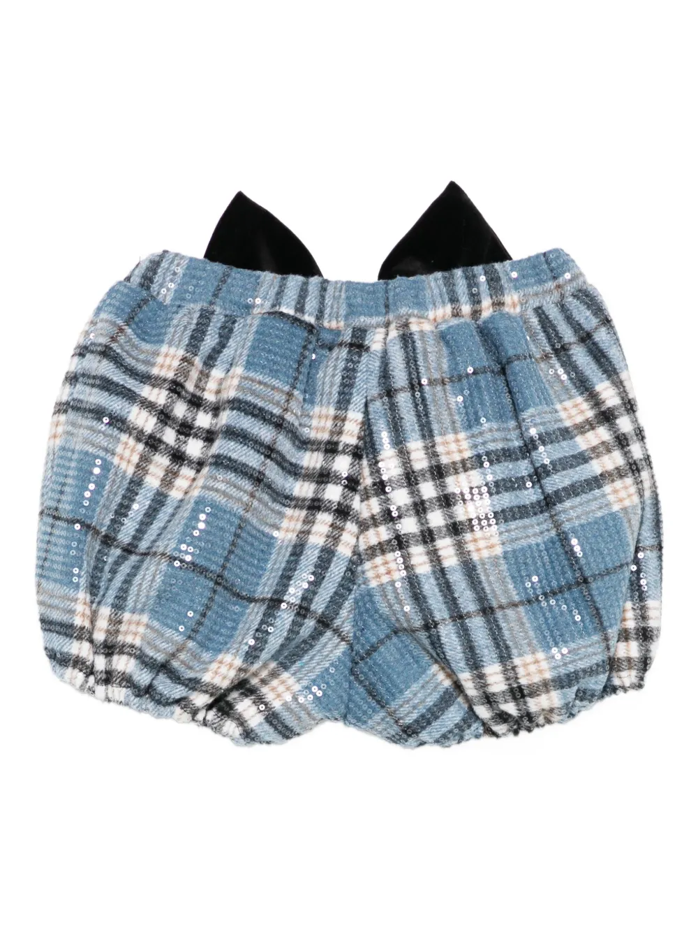 alapage bow-detail plaid shorts | Girls Casual Shorts | Image 2
