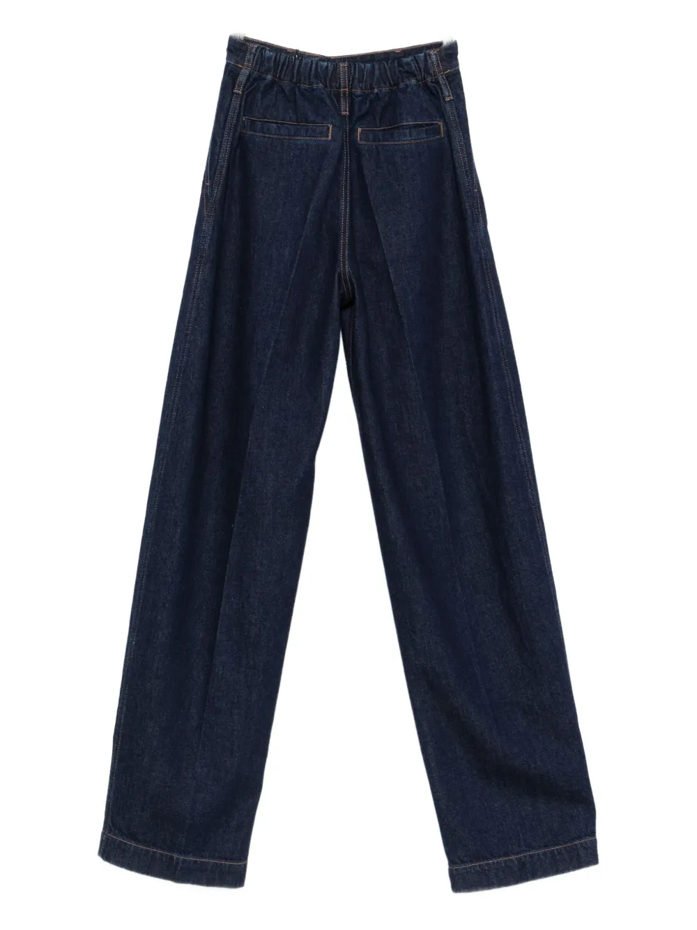 Sportmax decorative-stitching jeans - Blauw