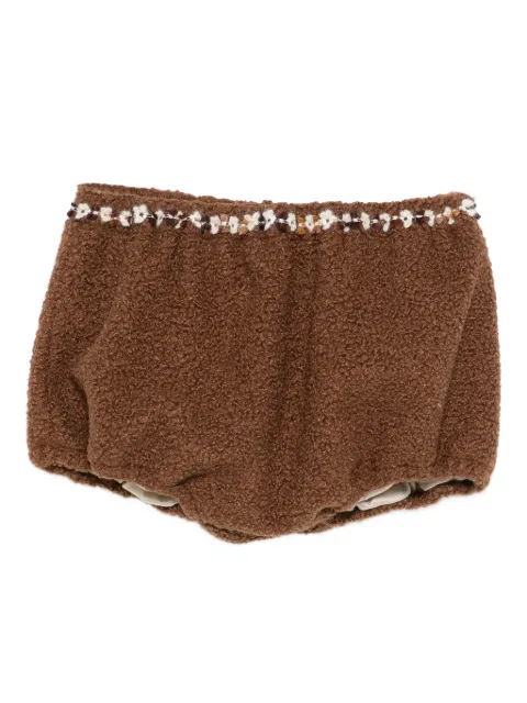 alapage shorts con detalle de mostacillas