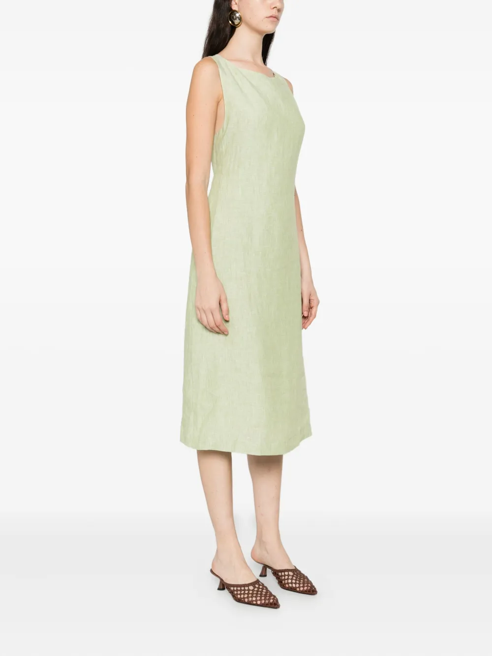 Occleus August Midi Dress In Green