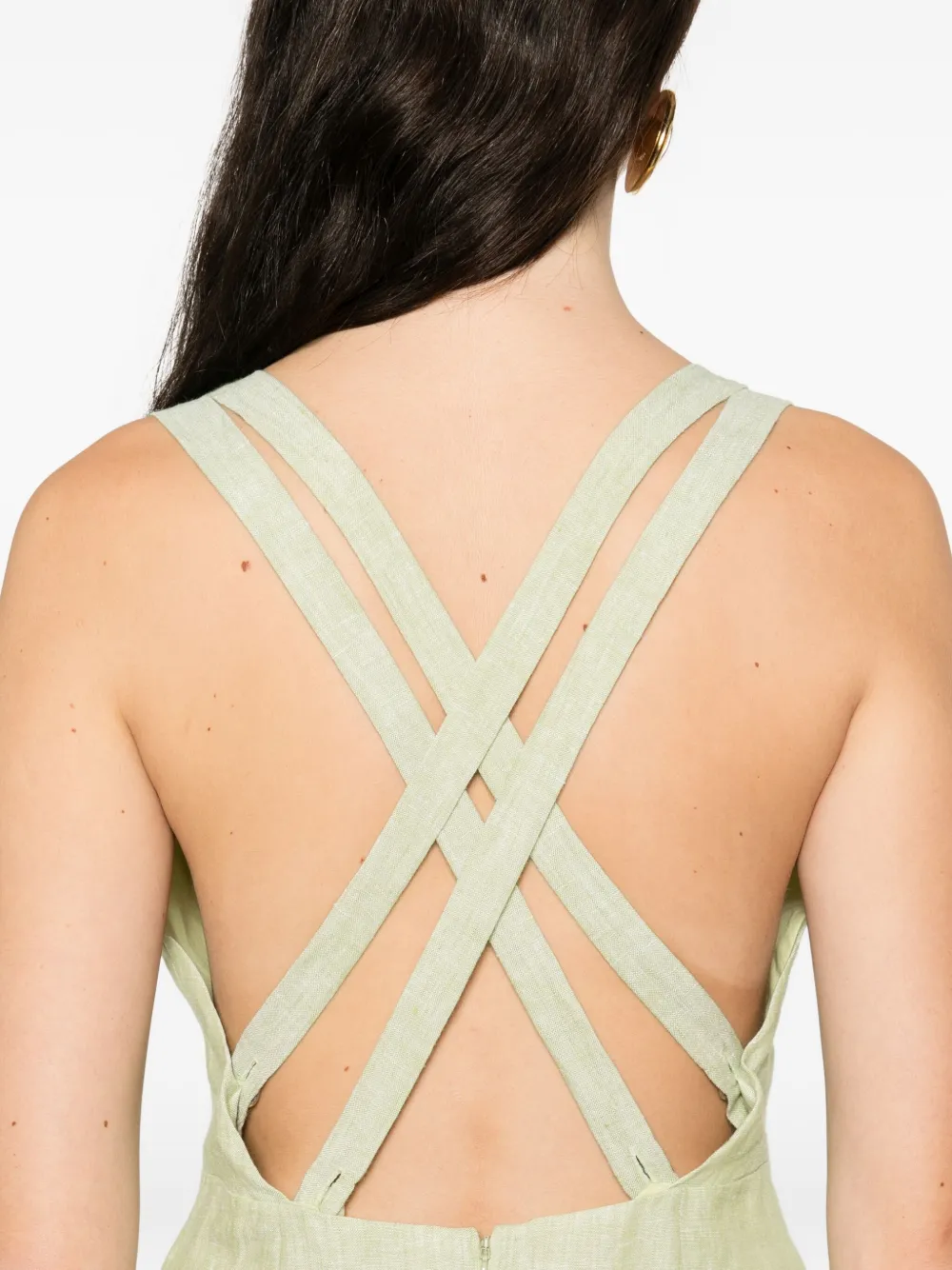 Occleus August Midi Dress In Green