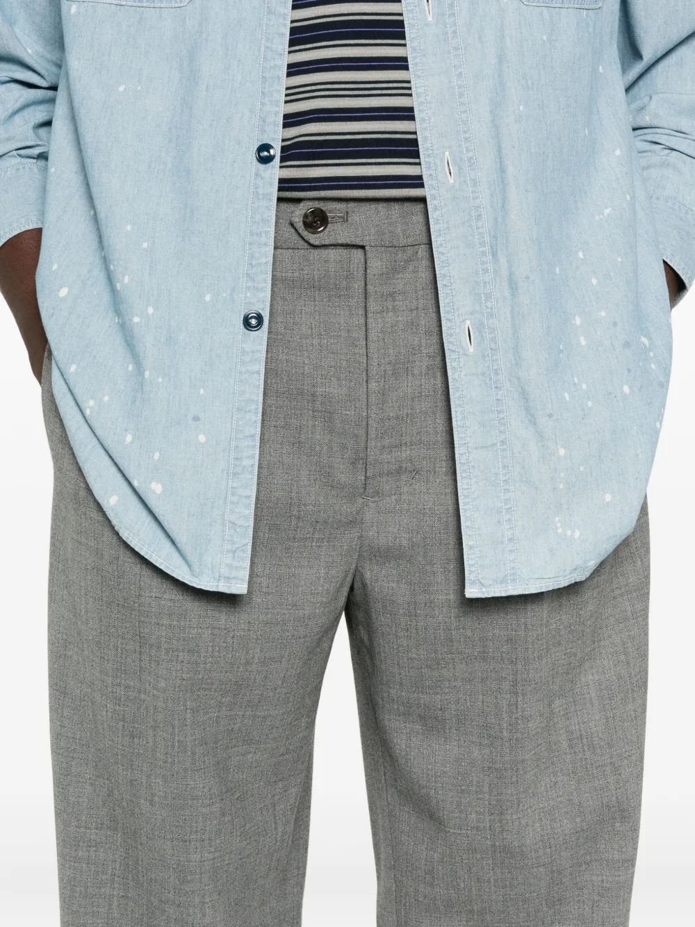 Chimala Pleated Trousers In Gray