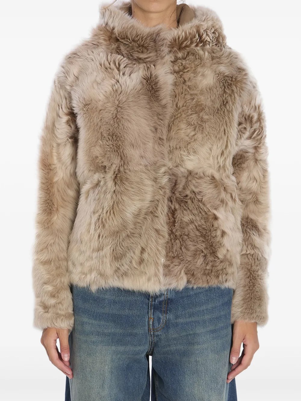 Yves Salomon fur jacket | Neutrals | Image 1