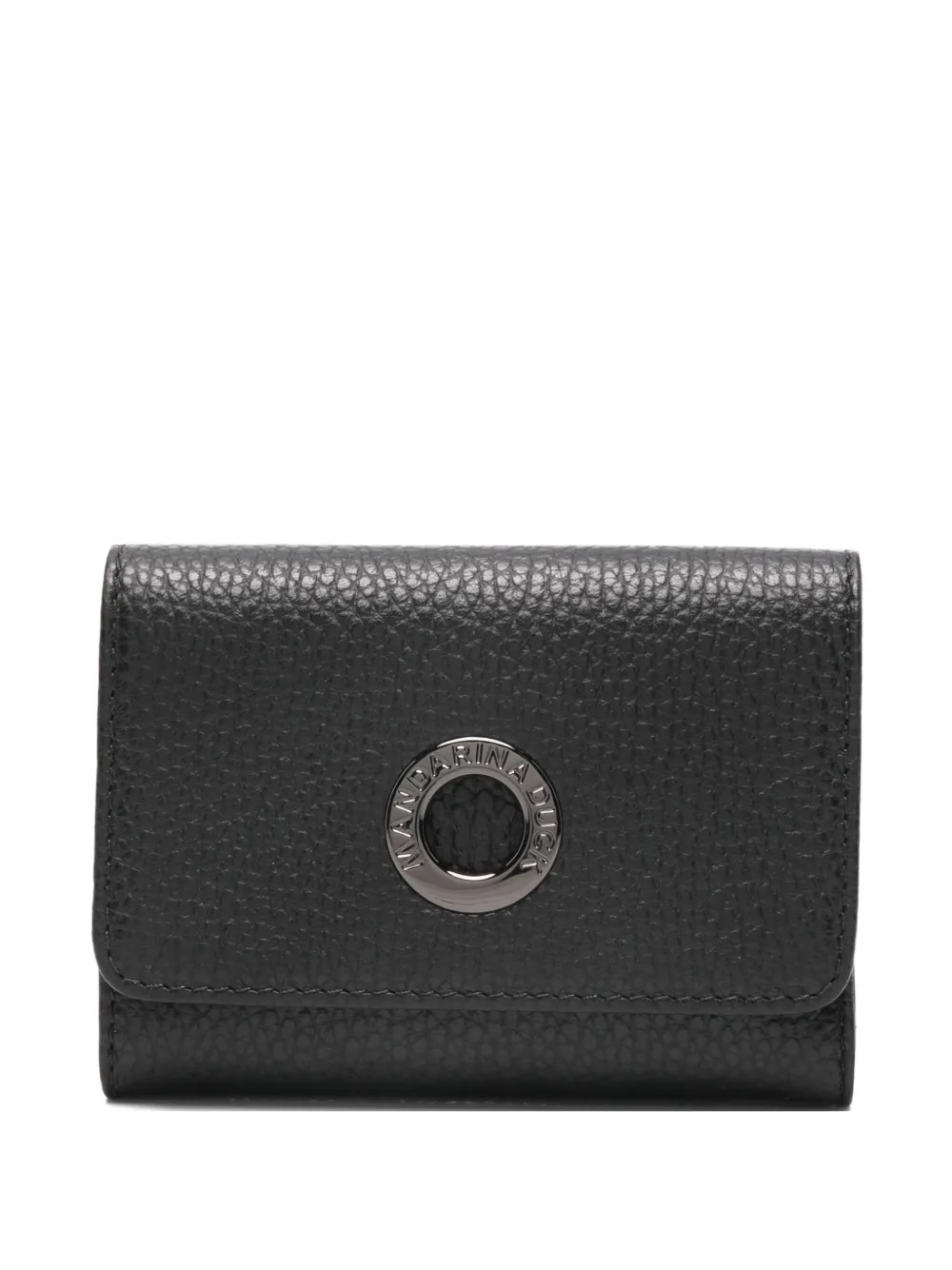 Mandarina Duck Logo-plaque Wallet In Black