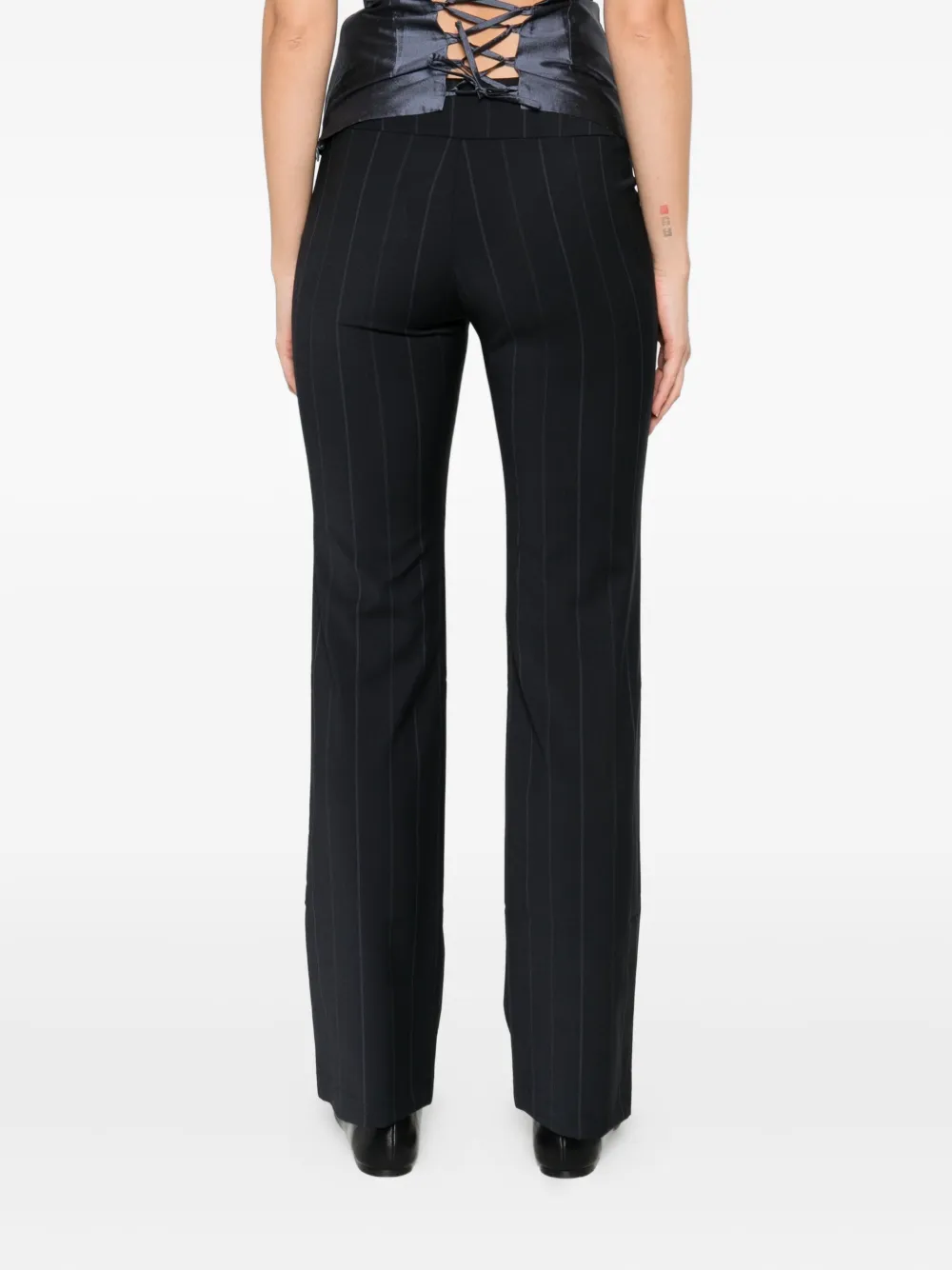 Paloma Wool Narrow Stripe Casual Pants In Black