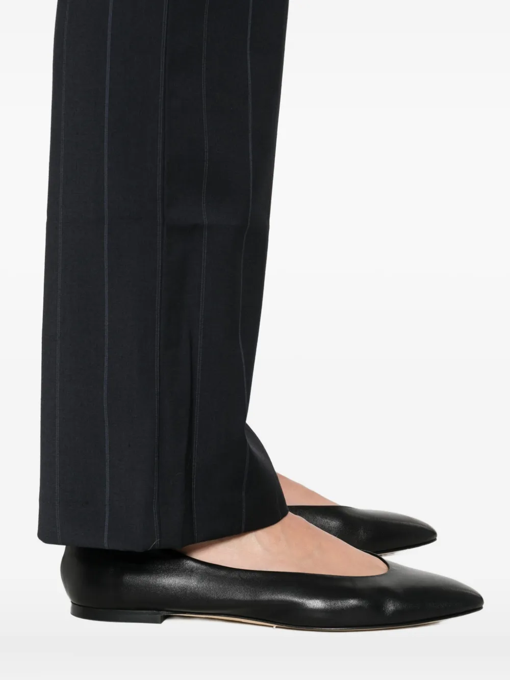 Paloma Wool Narrow Stripe Casual Pants In Black