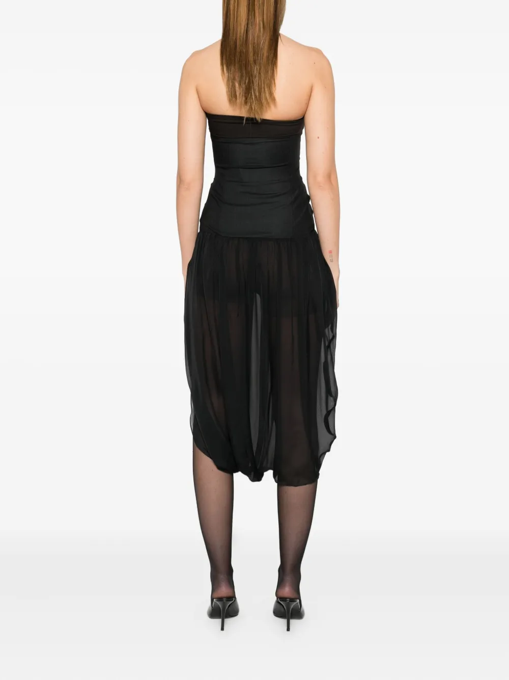 Paloma Wool Strapless maxi-jurk Zwart