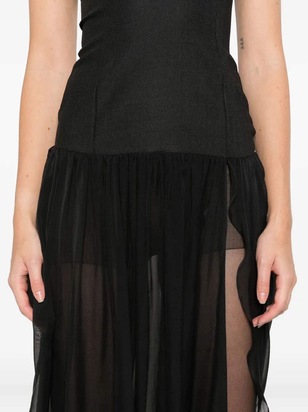 Paloma Wool Strapless maxi-jurk Zwart