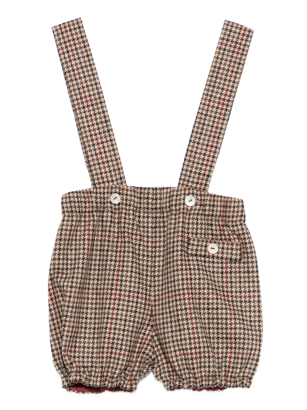 Jesurum Baby Checked Shorts In Brown