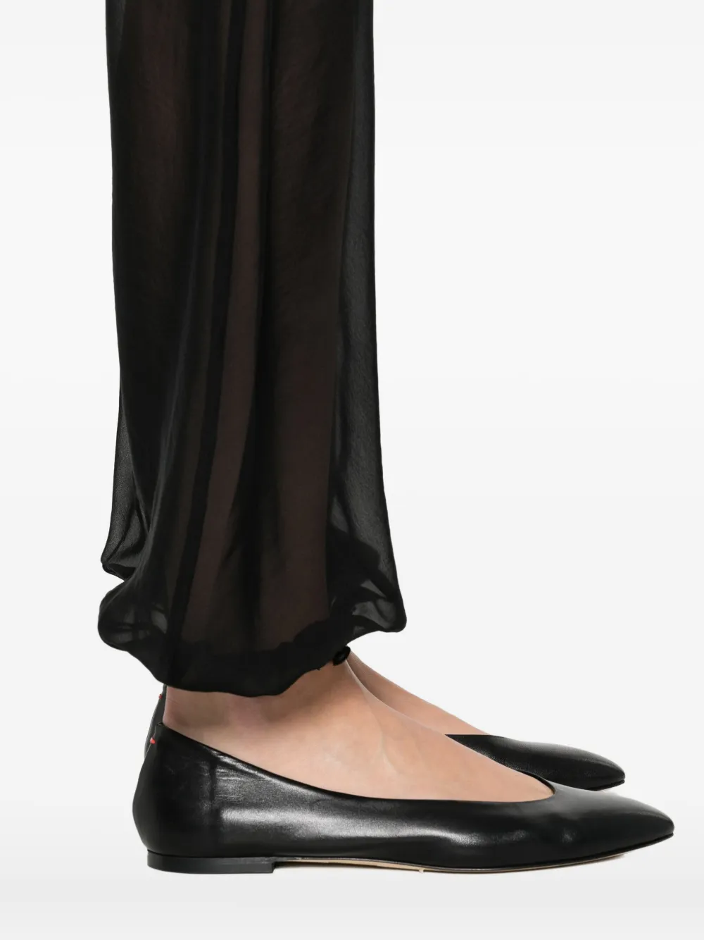 Paloma Wool Silk Palazzo Trousers In Black