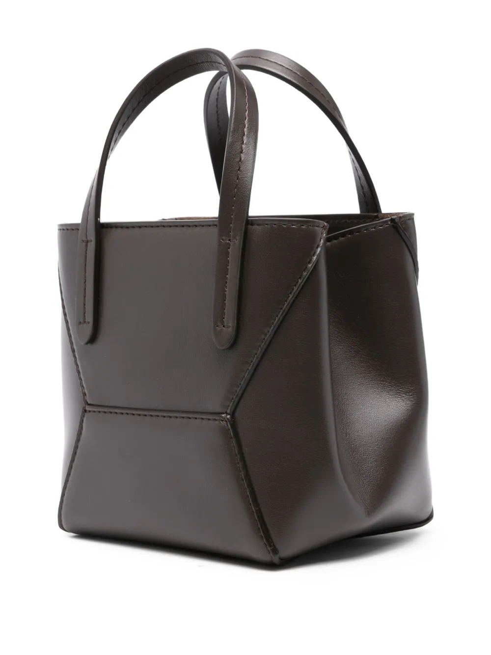Brunello Cucinelli BC Duo mini-shopper Bruin