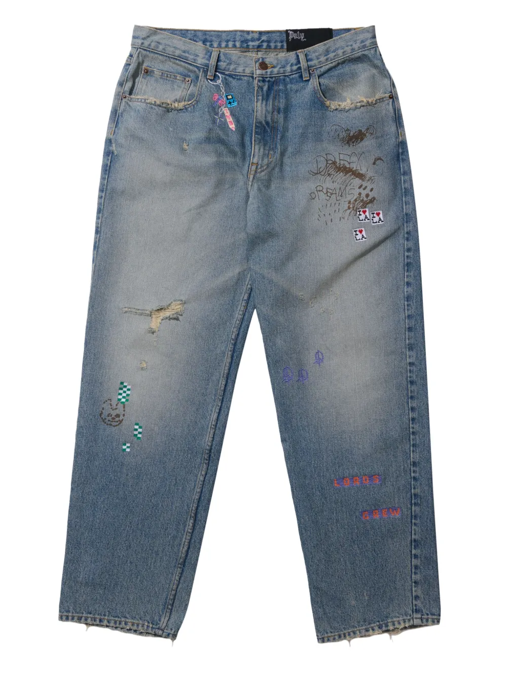 Paly distressed Paly trousers | Blue | Image 1