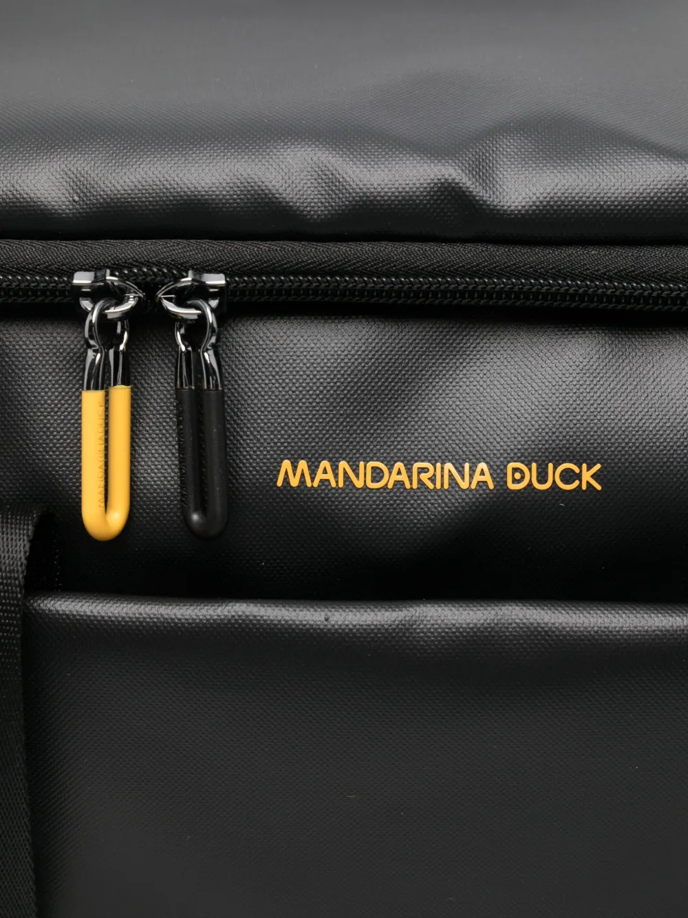 Mandarina Duck Faux-leather Duffle Bag In Black