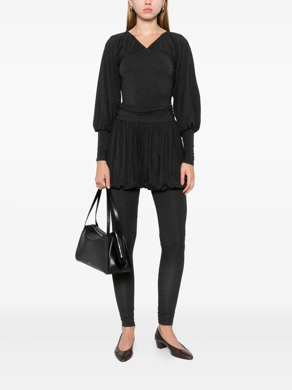 Paloma Wool Broek met gesmockte details - Grijs