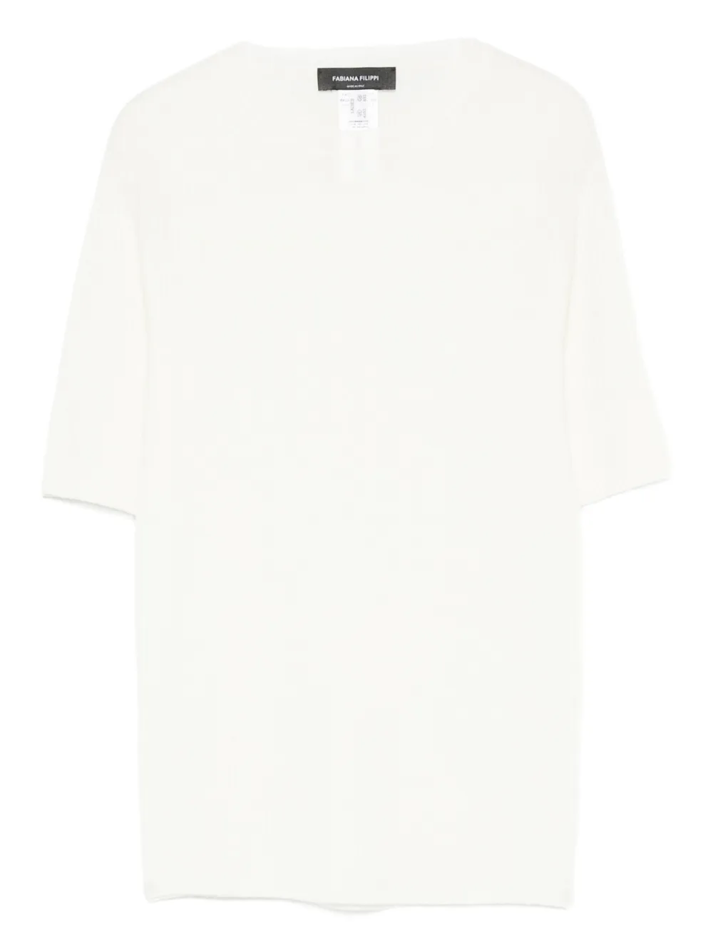 Fabiana Filippi wool blend knitted top - Bianco