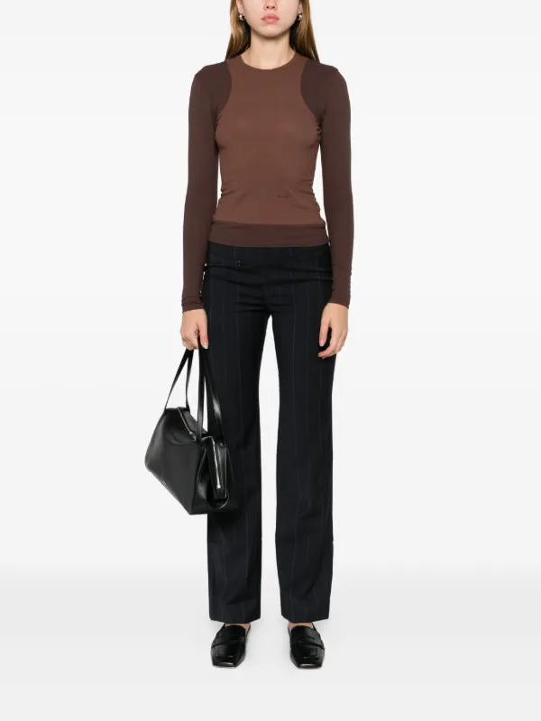 ［PALOMA WOOL］スウェットシャツ Paloma Wool crew-neck Long Sleeve T-shirt | Brown | FARFETCH JO
