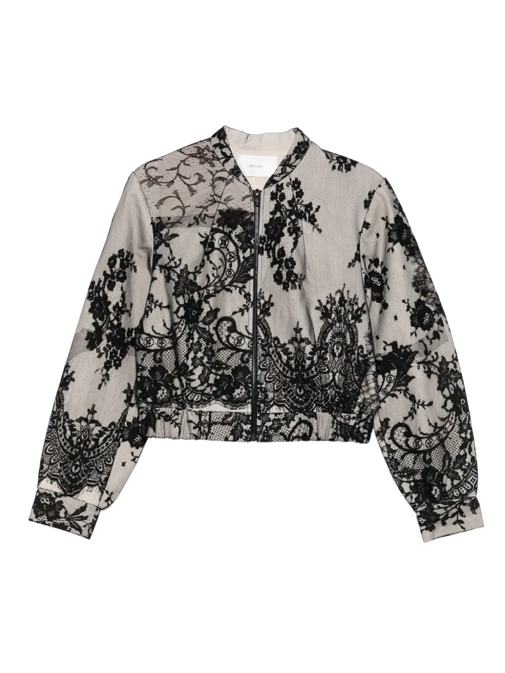 Quetsche chamarra bomber de encaje | gris | Image 1