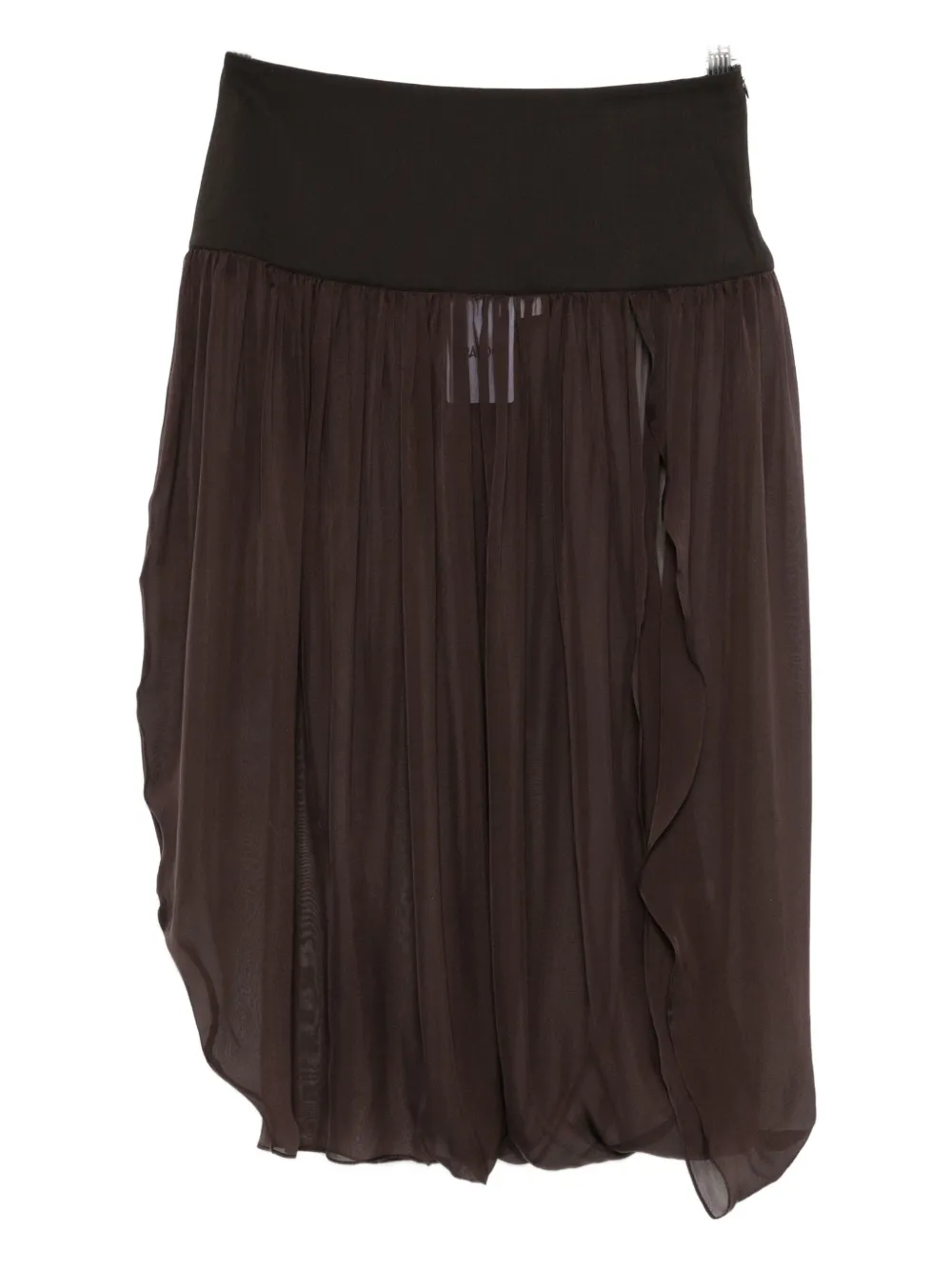 Paloma Wool ruffled high-waisted skirt | Brown | Image 1