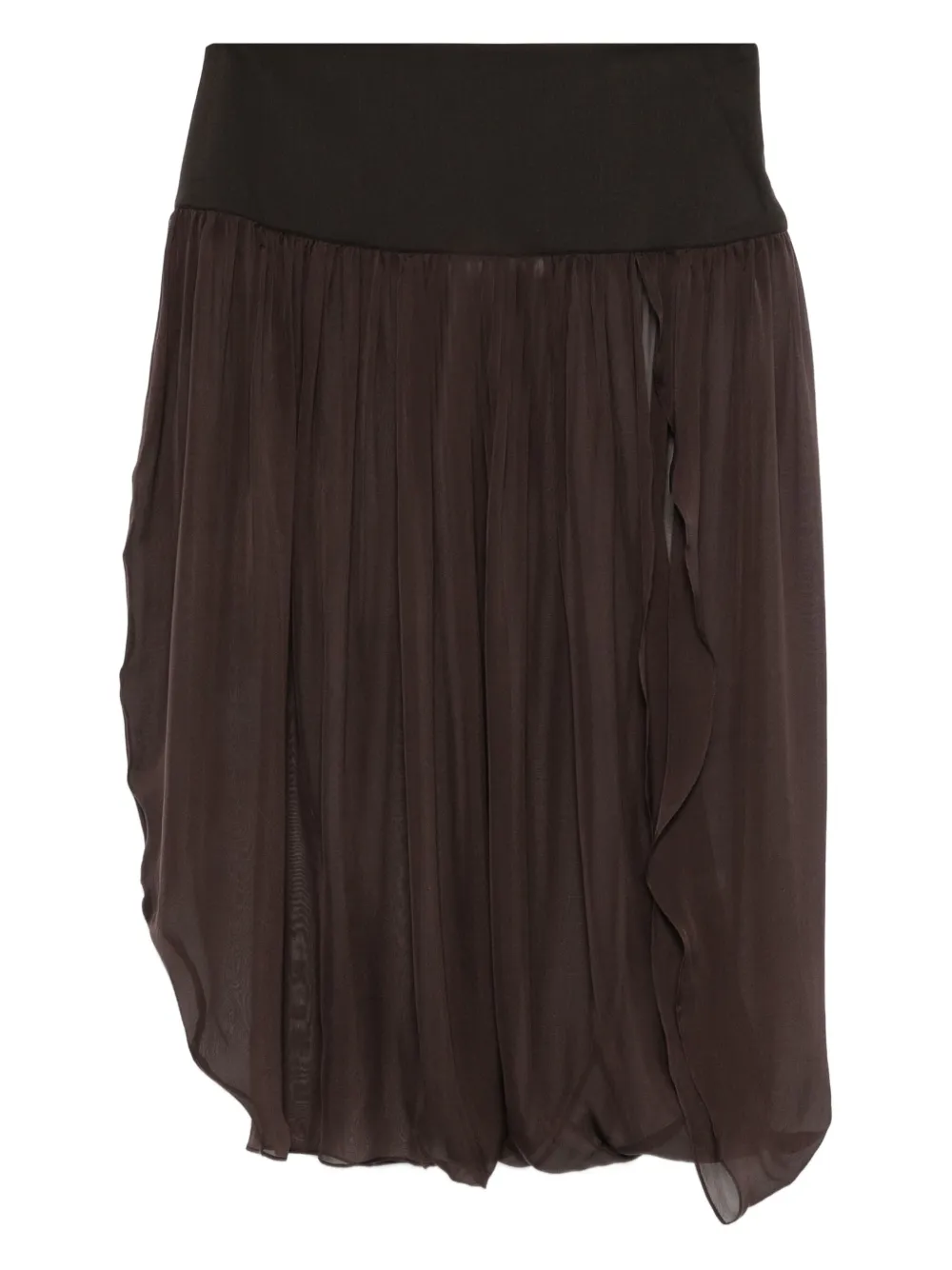 Paloma Wool ruffled high-waisted skirt - Marrone