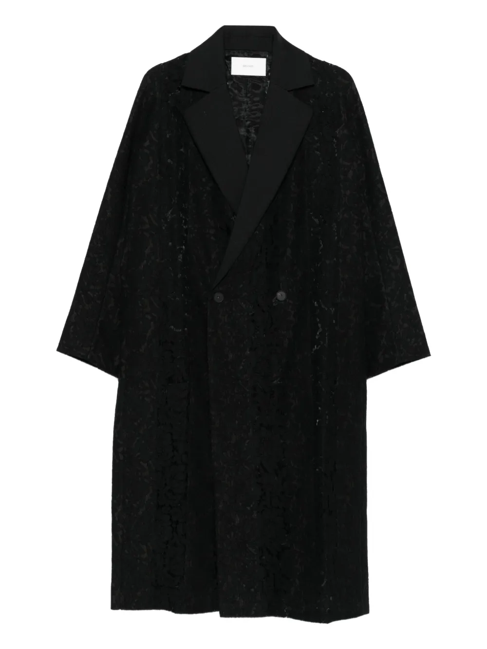 Quetsche patterned-jacquard coat | Black | Image 1