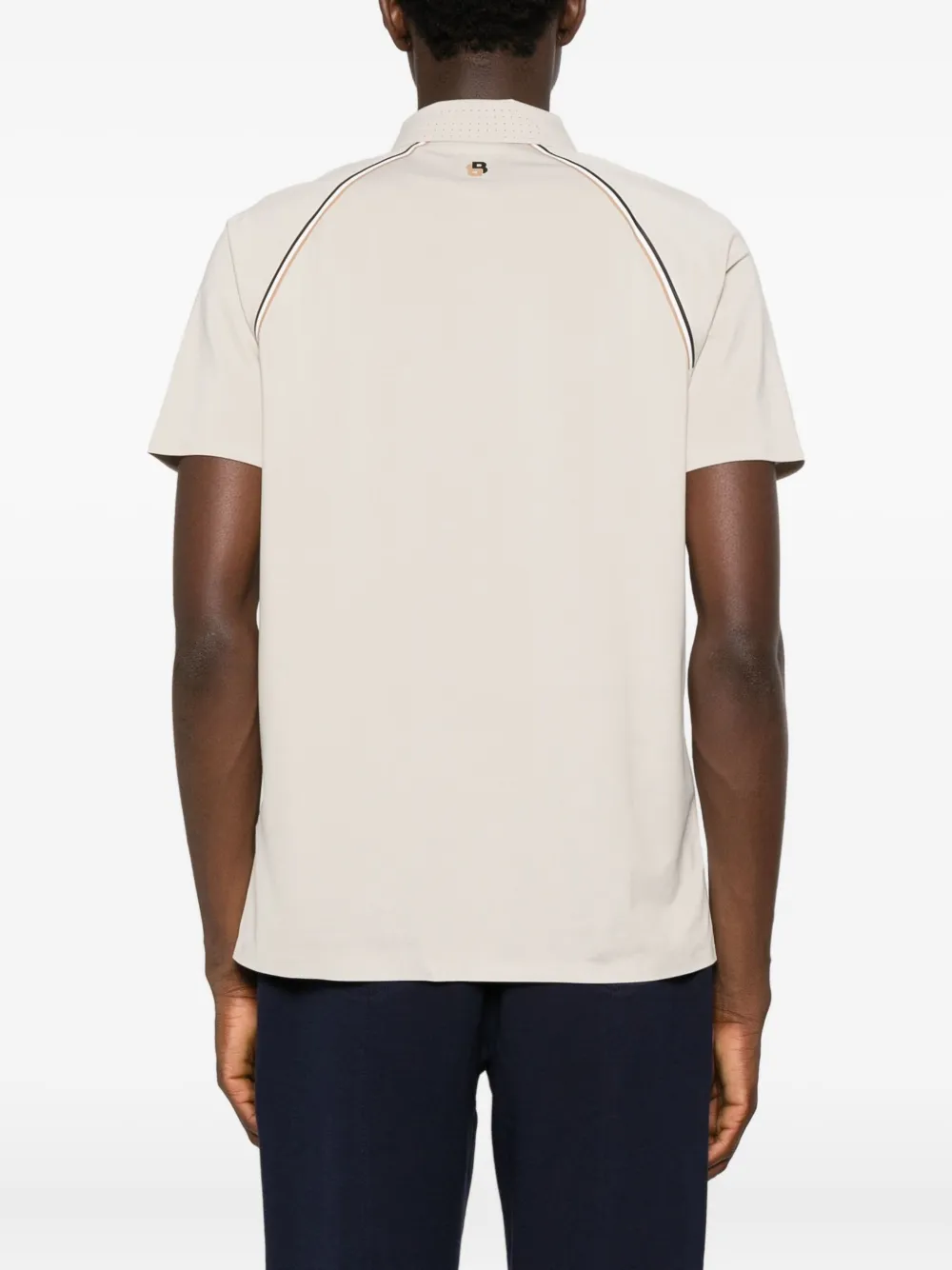 Hugo Boss Logo-detail Polo Shirt In Neutral