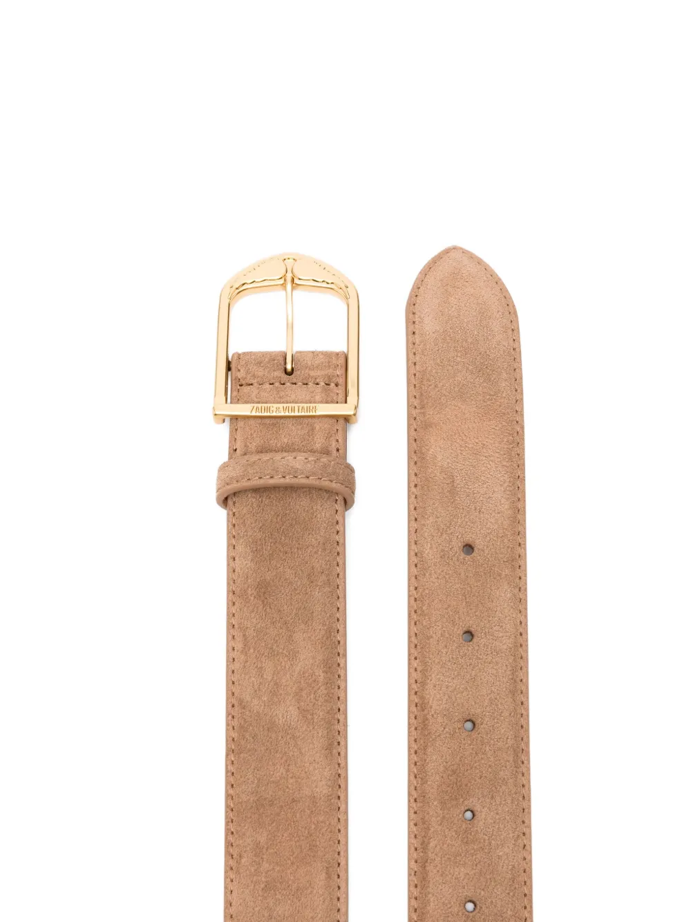 Zadig&Voltaire Rise suede belt - Beige