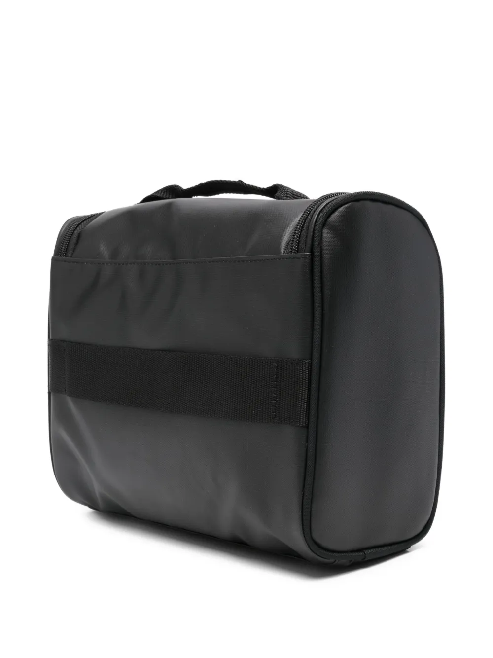 Mandarina Duck Logo-detail Travel Pouch In Black