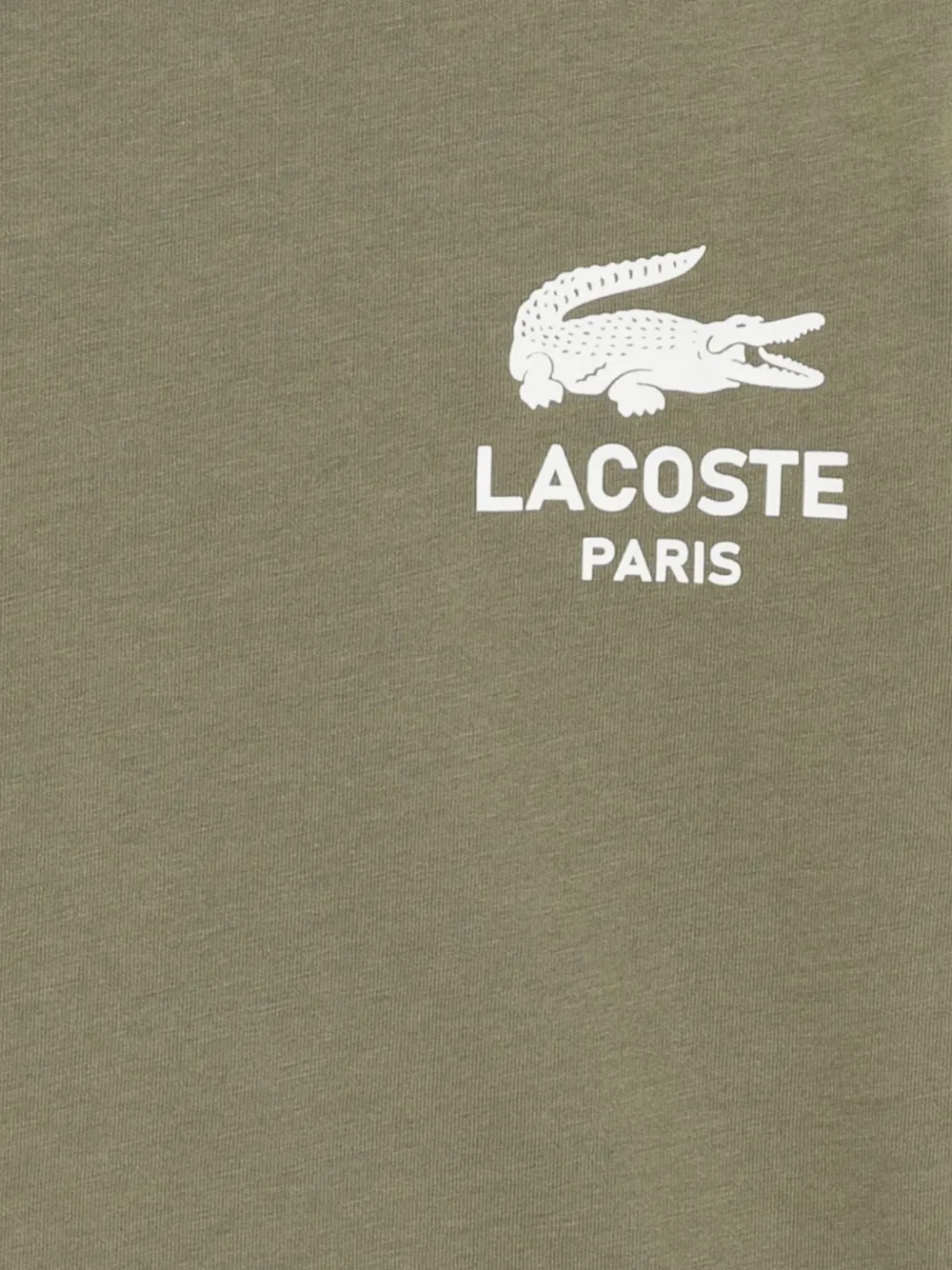 Lacoste Katoenen T-shirt met print Groen