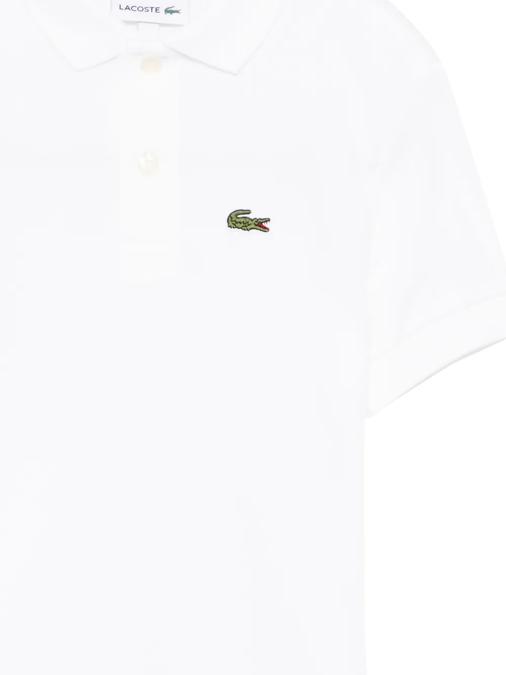 Lacoste Polo With Logo In White