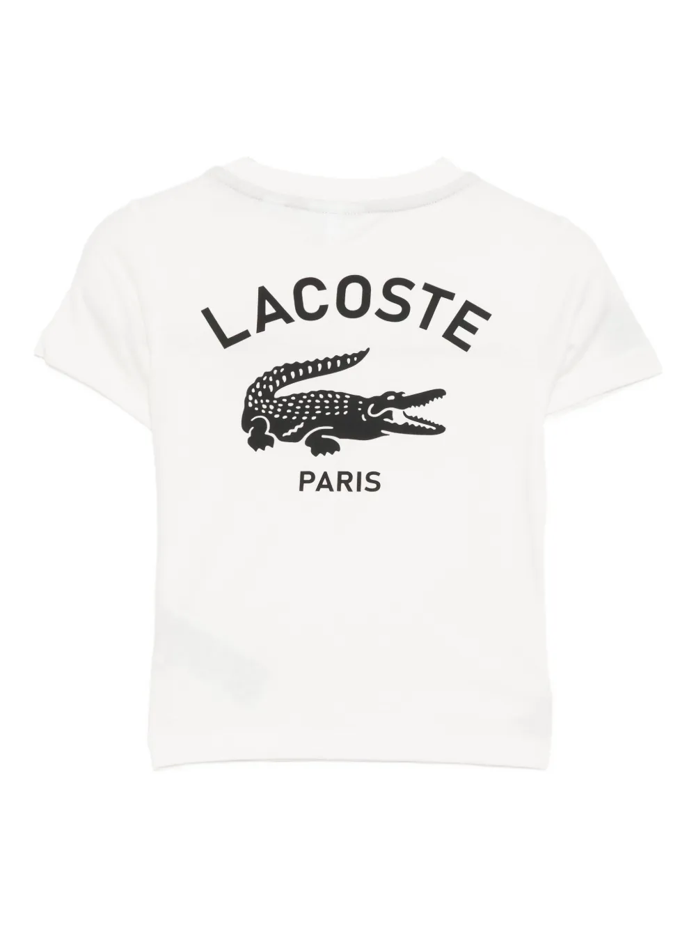 Lacoste Katoenen T-shirt met print Wit