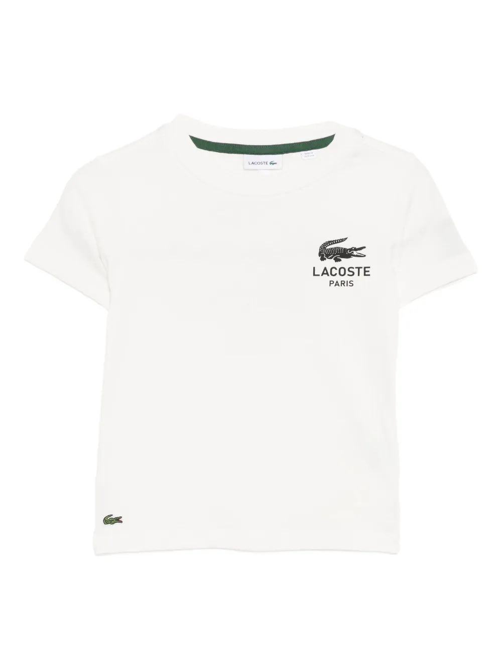 Lacoste Katoenen T-shirt met print Wit