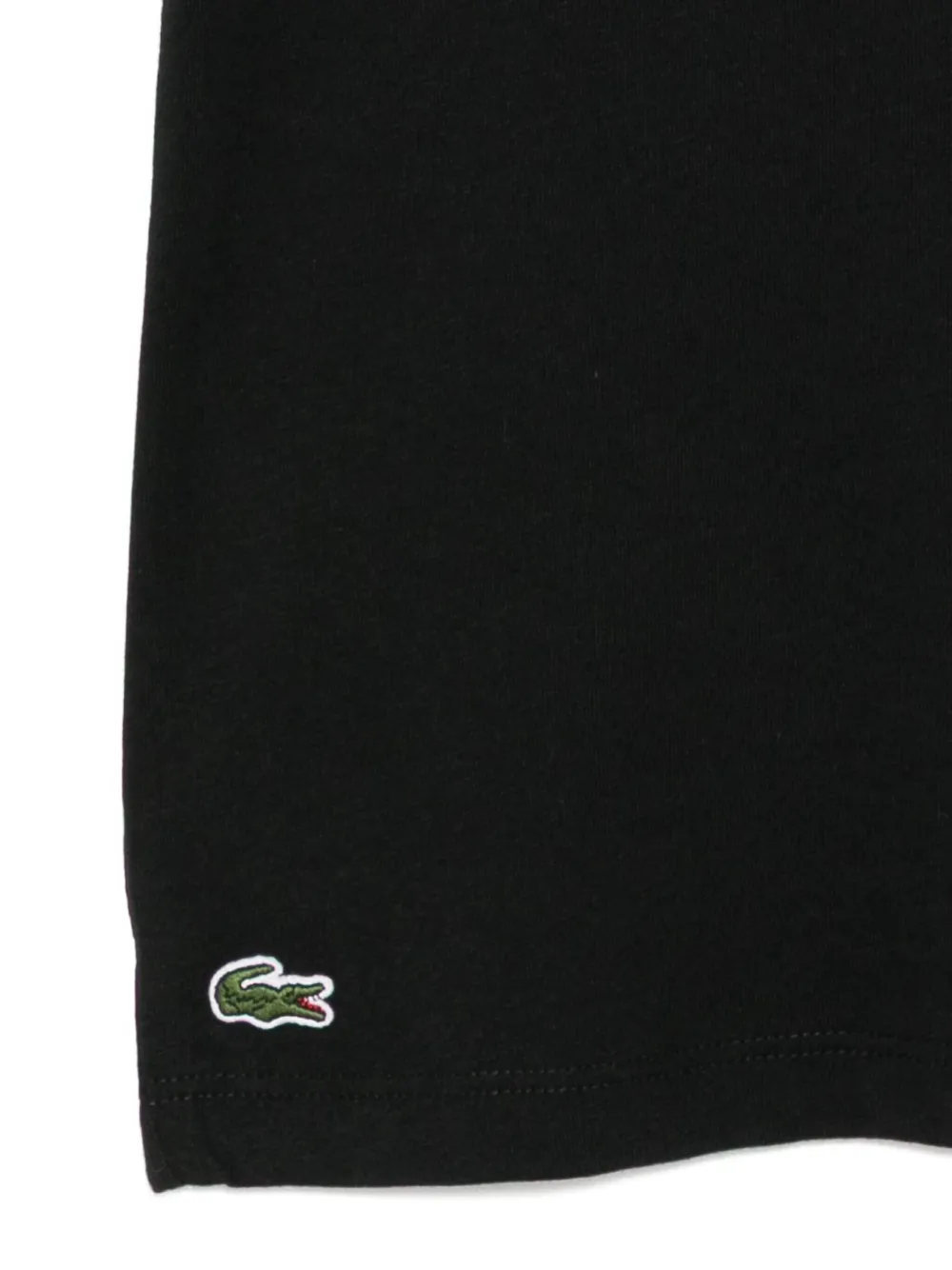 Lacoste Katoenen T-shirt met print Zwart