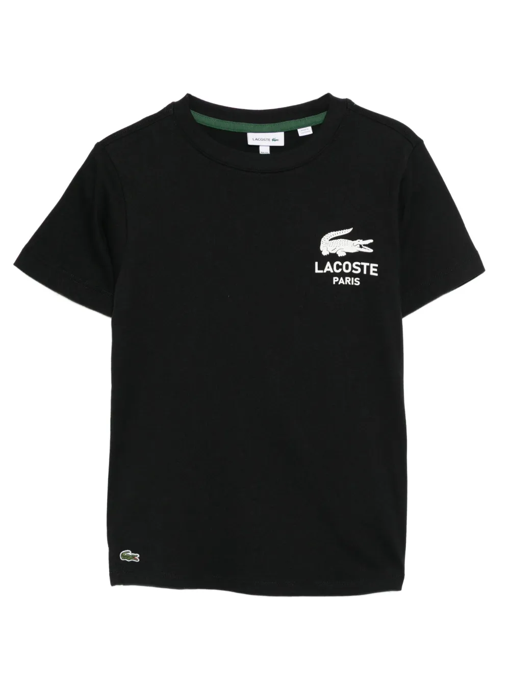 Lacoste print cotton T-shirt - Nero