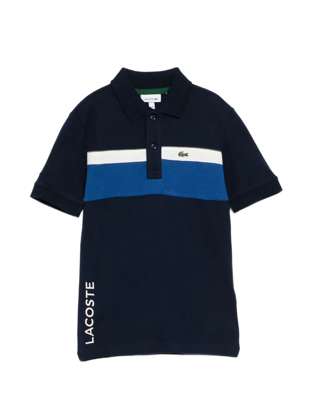 Lacoste colour-block piqué polo shirt - Blu
