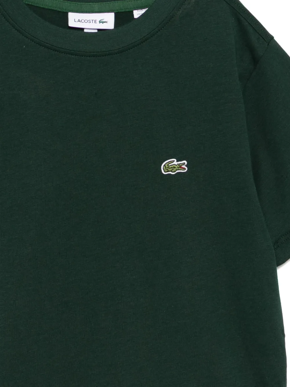 Lacoste T-shirt met geborduurd logo Groen